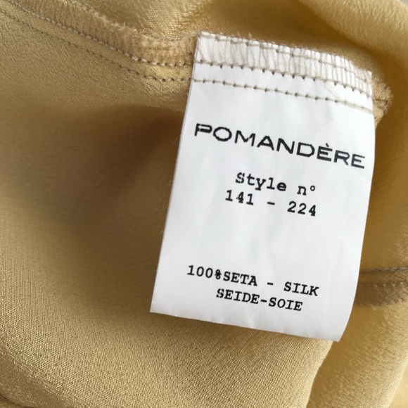 Pale yellow silk dress. Sooooo dreamy. Pomandere - Picture 3 of 7